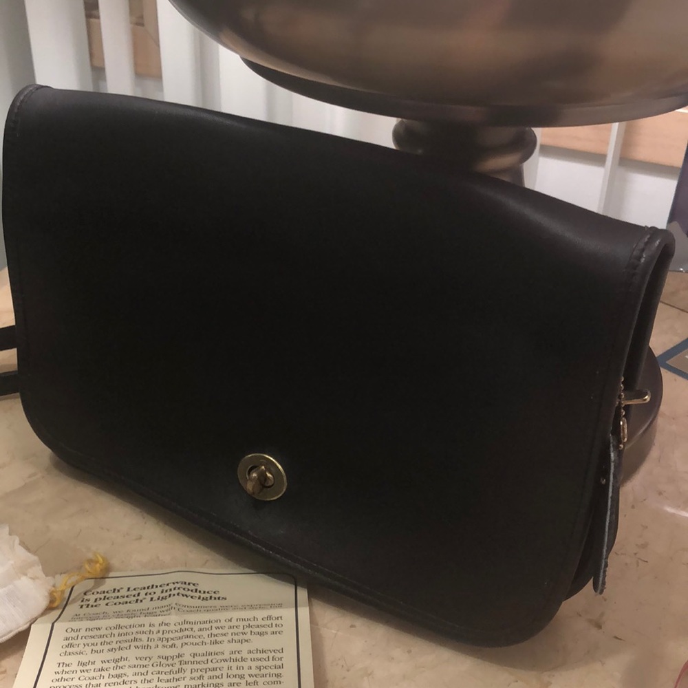 Coach Vintage Square Leather Cross Body Bag,